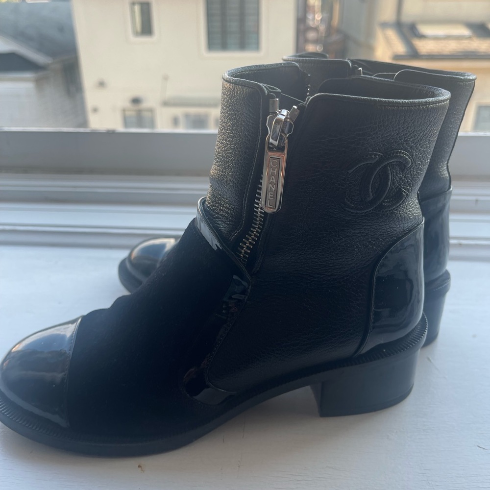 Chanel ankle boots size 5.5